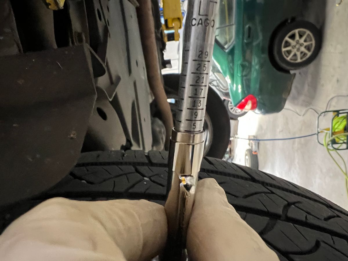 Brake rotor surface condition check during routine hybrid service